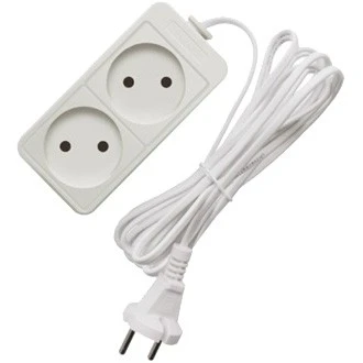 Удлинитель 2гнезда  1.5м без заземления ШВВП 1300Вт 2x0.75мм² Союз (60)