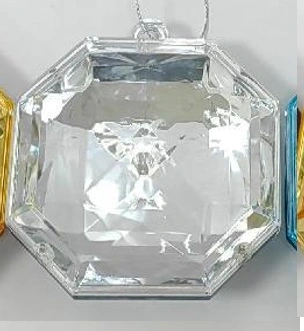 Ёлочное украшение "DIAMOND - Elegant" 8,7*3,7*10 см, Серебро