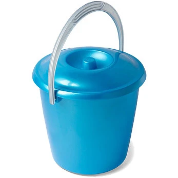 Ведро с крышкой Соло 3л перламутровое бирюзовое С630КБИР