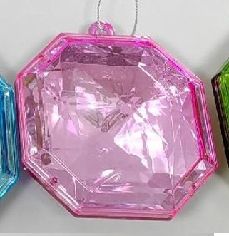 Ёлочное украшение "DIAMOND - Elegant" 8,7*3,7*10 см, Розовый