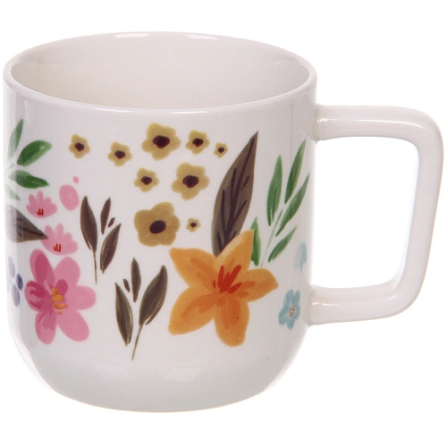 Кружка керамическая 390мл Цветочный рай, микс рисунков_5