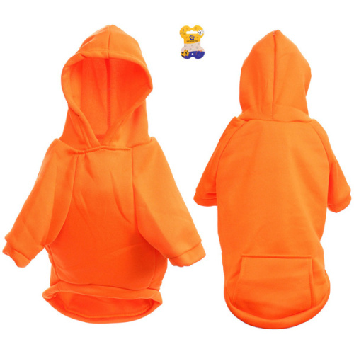 Кофта - толстовка для мелких пород собак "BRO Style", цвет оранжевый, р 2XL (на флисе)