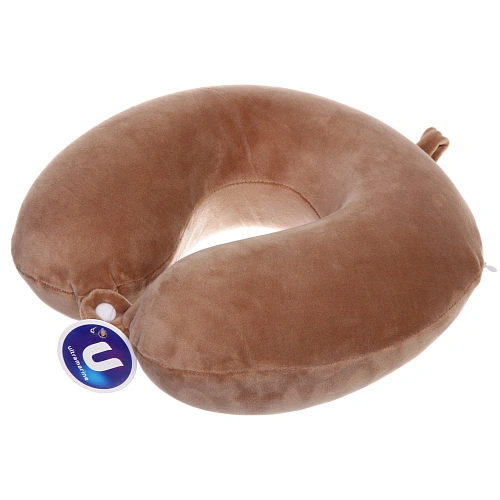 Подушки дорожная TRIP - Comfort, мемори-эффект, цвет кофе с молоком_3