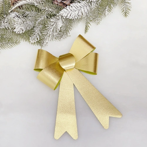 Бант на ёлку "Сказочные блики", Золото