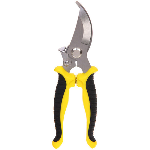 Секатор плоскостной 7,5 (19,см) Фортуна пластиковые прорезиненные ручки ДоброСад_5