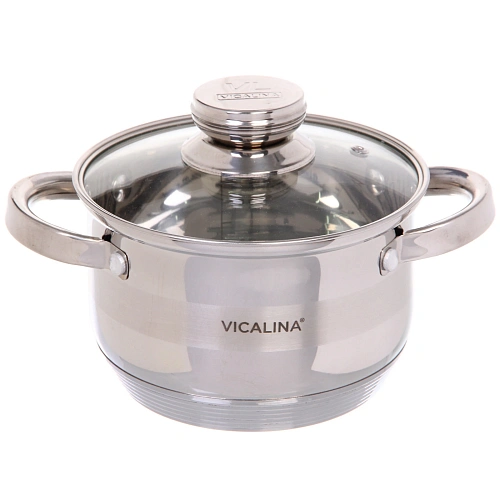 Набор посуды из нержавеющей стали VICALINA 3 предмета (3 кастрюли 1,9л, 2,7л, 3,6л) VL-275_12