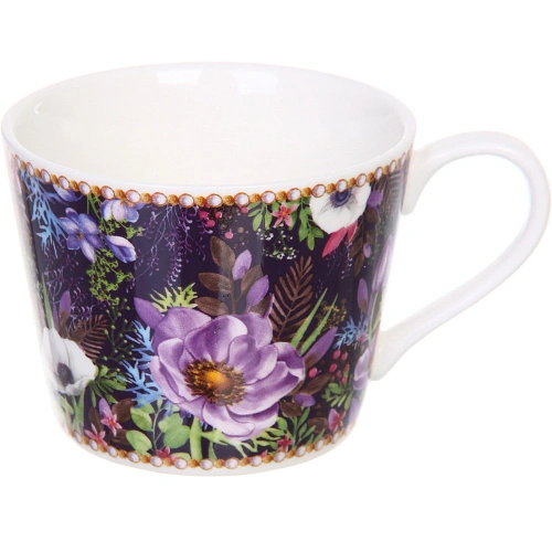 Кофейный набор 4 предмета Цветочный сад (2 кружи 120мл+2 блюдца)_4