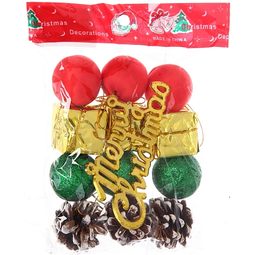 Набор украшений "Merry Christmas" 11*13 см  (набор 13 шт), микс