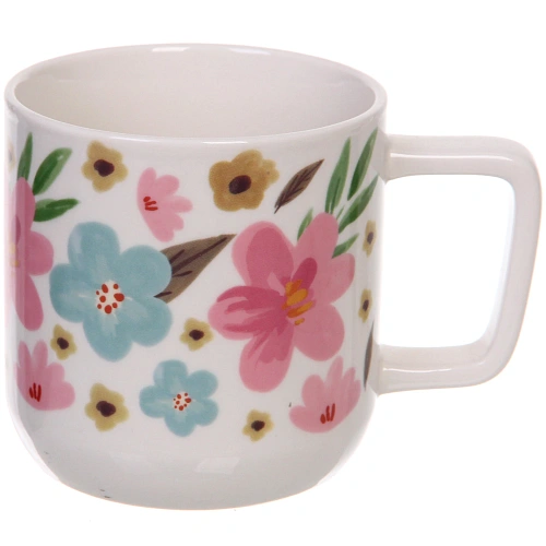Кружка керамическая 390мл Цветочный рай, микс рисунков_3