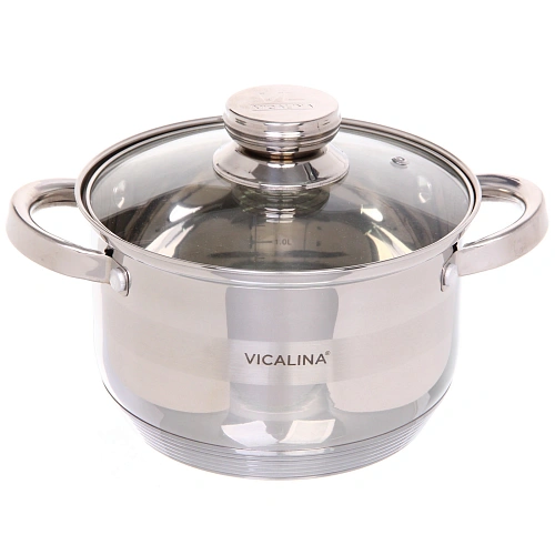 Набор посуды из нержавеющей стали VICALINA 3 предмета (3 кастрюли 1,9л, 2,7л, 3,6л) VL-275_10
