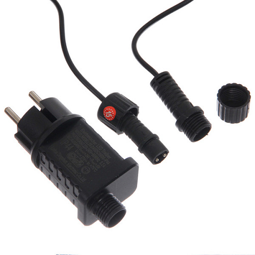 Гирлянда для улицы Солнечная спираль 5 м 10 ламп LED (134 см) чёрнпров, 1 реж,IP-54 (220 V), Теплый белый_10