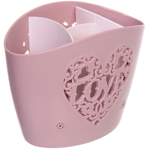 Подставка для столовых приборов SEGRETO 201215см 3секции пыльнавя роза_3