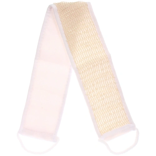 Мочалка для тела "ULTRAMARIN LOTOS", комбинированная с сизалем, цвет белый, 70*10см