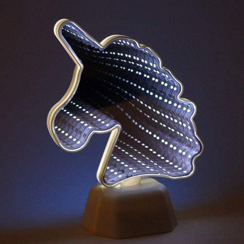 Светильник зеркальный "Единорог" 19*14см LED на батарейках