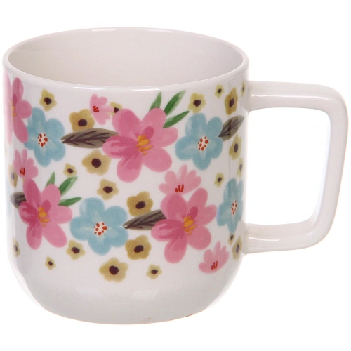 Кружка керамическая 390мл Цветочный рай, микс рисунков_6
