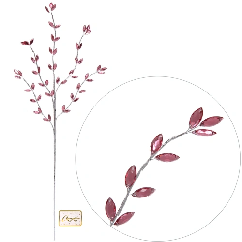 Ветка декоративная "Элегантный стиль" 80 смм, Розовый