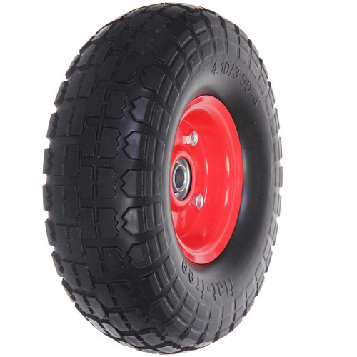 Колесо к тачке 10 3,50-4 (ось 16мм) вспененный полиуретан_3