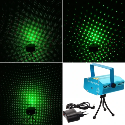 Световой прибор Лазер 1 рисунок (красный/зеленый), (220V)