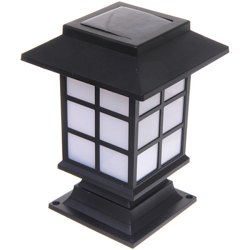 Фонарь садовый Винтаж 19,513,5 см (h-40 см), на солнечной батарее (свечение теплый белый) 9 LED_6