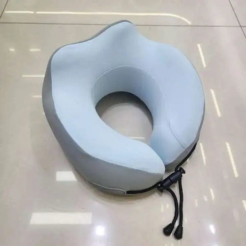 Подушка дорожная "TRIP - Dream", мемори-эффект, цвет голубой