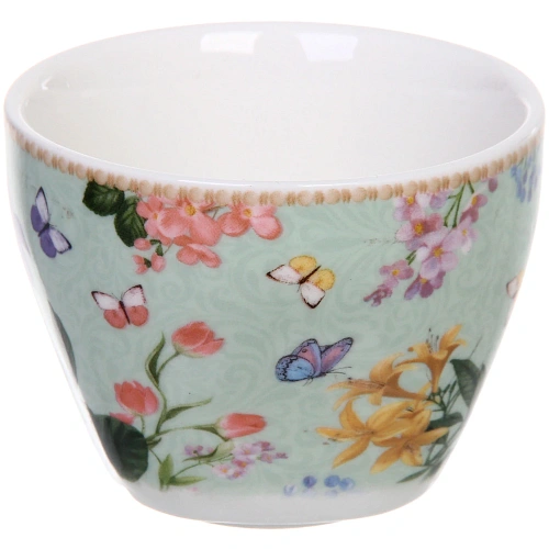 Чайный набор 4 предмета Цветочная фантазия (2 кружи 130мл+2 блюдца) _5