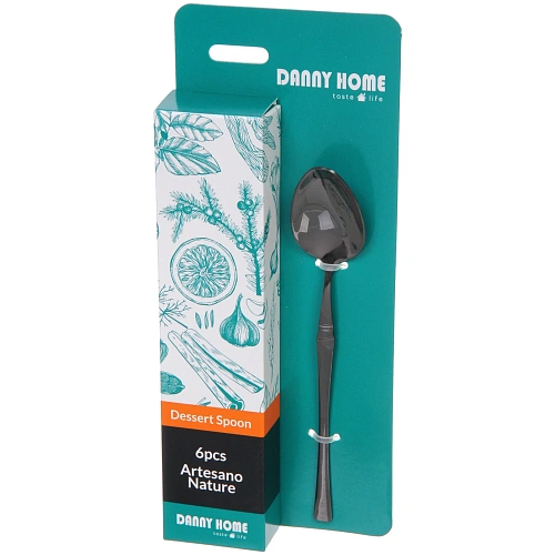 Набор чайных ложек 6шт NORDIC в подарочной коробке, черный_3