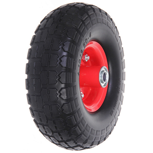 Колесо к тачке 10 3,50-4 (ось 16мм) вспененный полиуретан_4