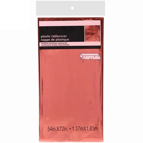 Скатерть фольгированная Metallica 137183см цвет красный, пвх_3