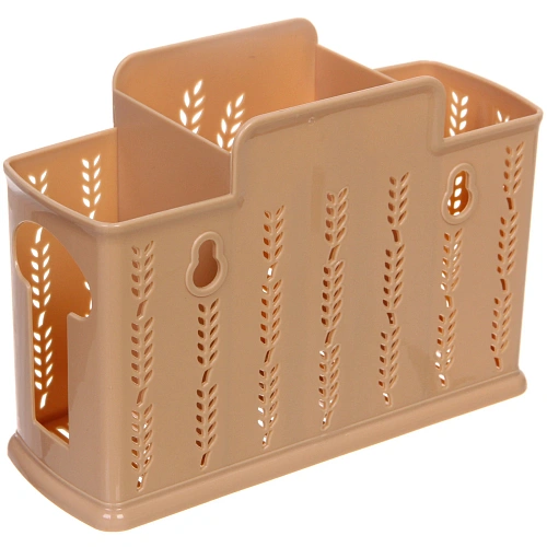 Подставка для столовых приборов пластиковая Колосок 19137см 3секции_4