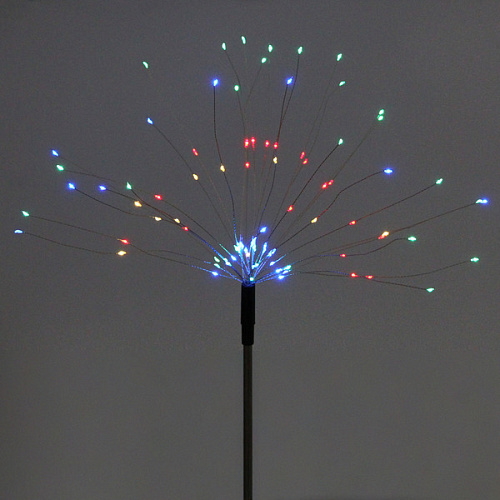 Светильник на солнбатарее Одуванчик 62 см (штекер), 25 нитей, 90 ламп, 8 реж, Мультицвет_3