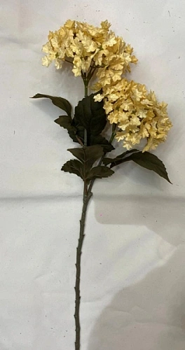 Искусственные цветы "FLOWERS MAGIC" 65см Гортензии 2 цветка кремовые