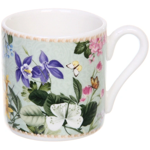 Кофейный набор 8 предметов Цветочная фантазия (4 кружи 100мл+4 блюдца) _4