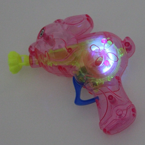 Мыльные пузыри Зайчишка пистолет 1312 см, 50 мл, с подсветкой, цвет микс_3