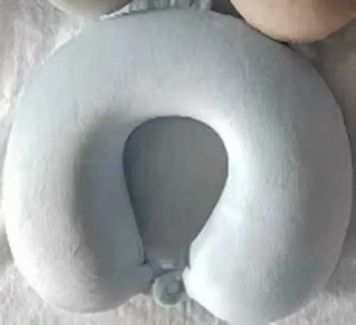 Подушка дорожная "TRIP - Comfort", мемори-эффект, цвет голубой