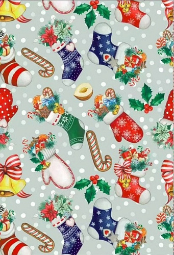 Полотенце кухонное "SPARKLE - Новогодние игрушки" 40*58 см, микрофибра 210 гр/м2