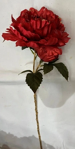Искусственные цветы "FLOWERS GLAMOUR" 60см Пионы 2 цветка красные
