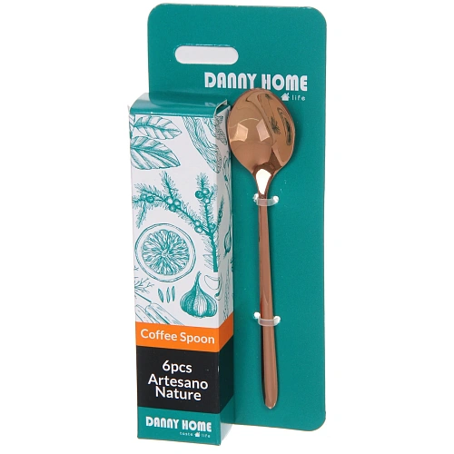 Набор кофейных ложек 6шт BISTRO в подарочной коробке, розовое золото_3