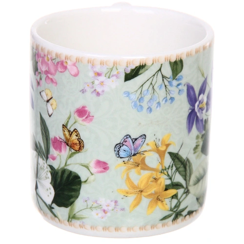 Кофейный набор 8 предметов Цветочная фантазия (4 кружи 100мл+4 блюдца) _5