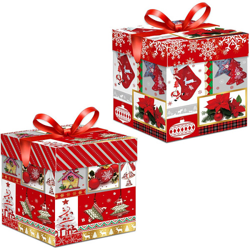 Коробка подарочная "Коробка чудес" 30*30*30 см, Red