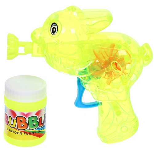 Мыльные пузыри Зайчишка пистолет 1312 см, 50 мл, с подсветкой, цвет микс_6