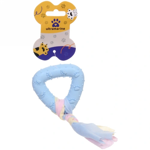 Игрушка для собаки "Baby-Треугольник" 18*7,2см цвет голубой Ultramarine