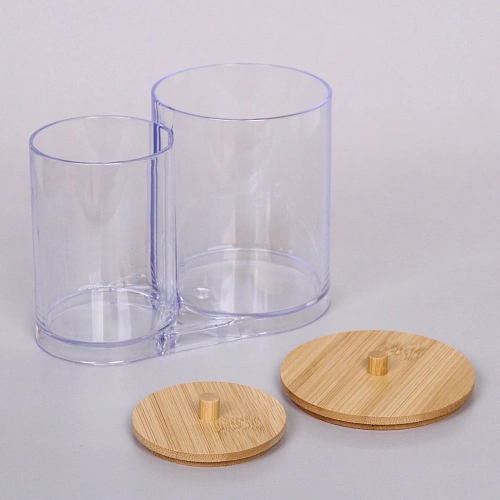 Диспенсер для ватных дисков и палочек БРАМИНГЕМ, прозрачный, 155913см_6