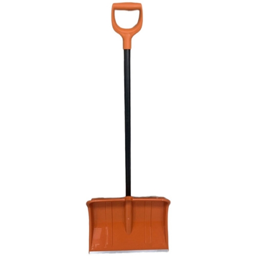 Лопата снеговая "Вьюга-2 Премиум" (ал.пл) 500*375 мм с металл. чер. и V-обр ручкой