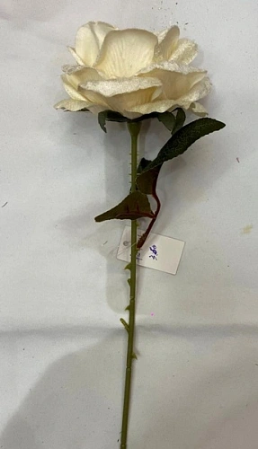 Искусственные цветы "FLOWERS MAGIC" 53см Роза шампань