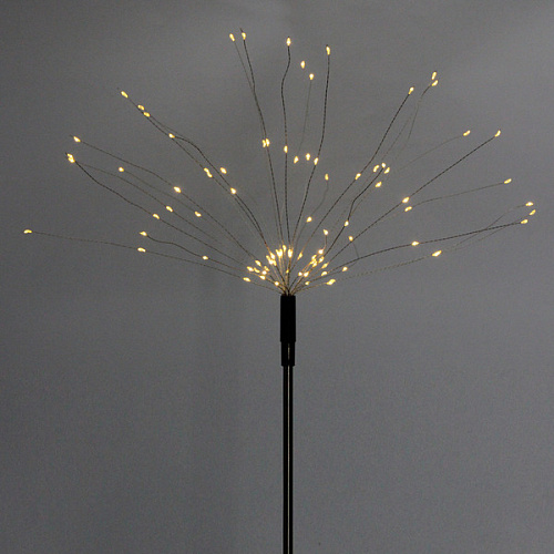 Светильник на солнбатарее Одуванчик 62 см (штекер), 25 нитей, 90 ламп, 8 реж, Теплый белый_3