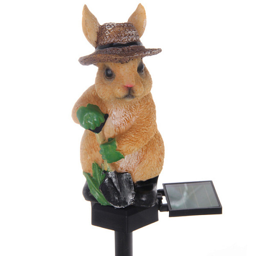 Светильник на солнбатарее Белочка 1687 см, (свечение теплый белый)_4